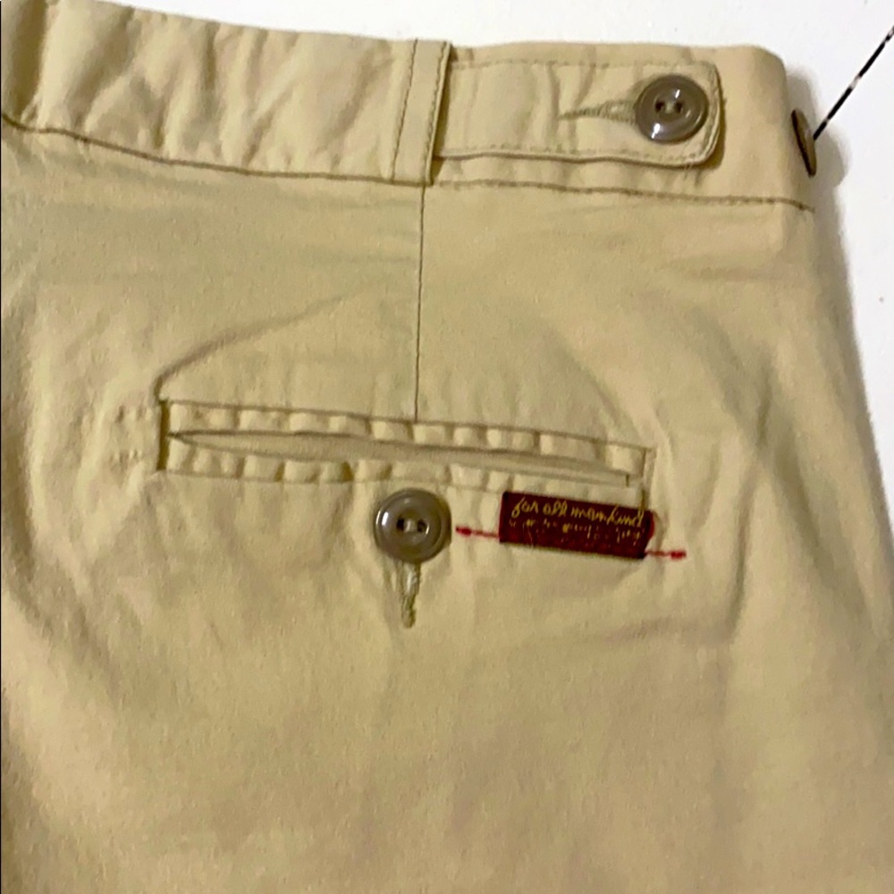 7 for All Mankind Cropped Pants Size 27 Khaki